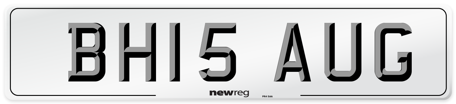 BH15 AUG Number Plate from New Reg